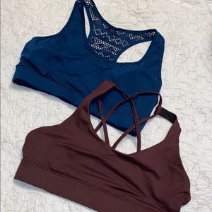 ZYIA Blue and Brown Sports Bras